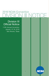 2016 Division III Official Notice