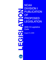 Publication of Proposed Legislation for the 2009-10 Legislative Cycle