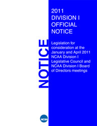 Division I Official Notice, 2011