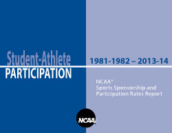 2013-14 NCAA Sports Sponsorship and Participation Rates Report