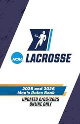 2025 and 2026 Men's Lacrosse Rules Book